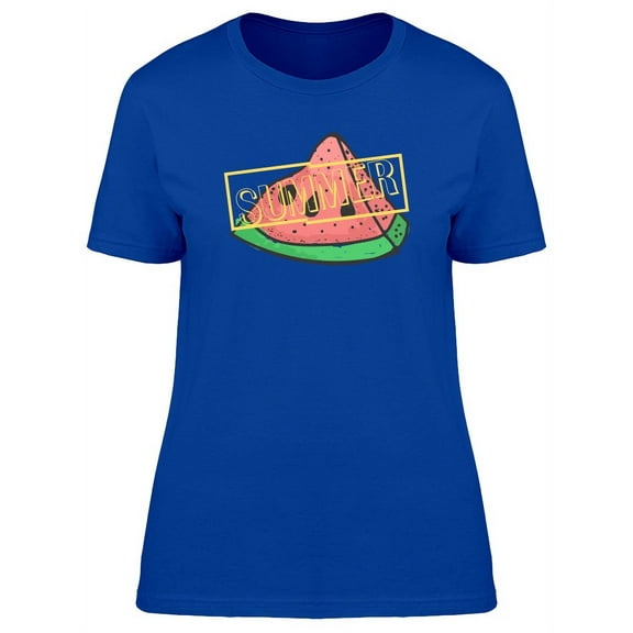 Slice Of Watermelon For Summer T-Shirt Women -Image by Shutterstock, Female x-Large