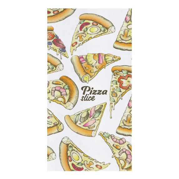 Slice Pizza Burrito Kitchen Towel Cleaning Cloth Microfiber Soft Household Super Absorbent Dish Washing Cloth