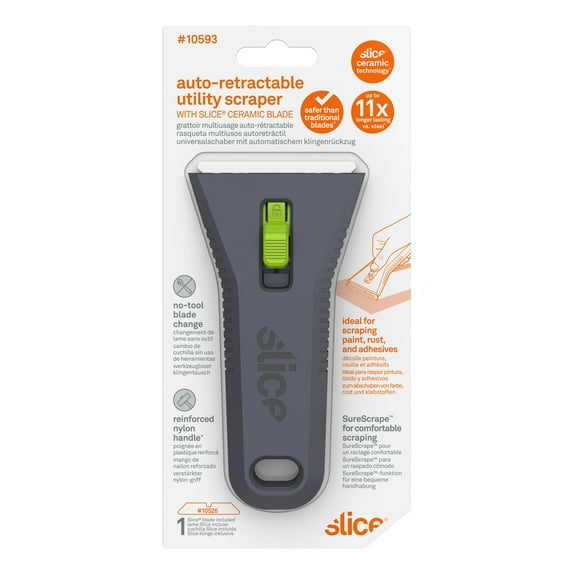 Slice Scraper, Straight, Zirconium Oxide, 1/2"W 10593