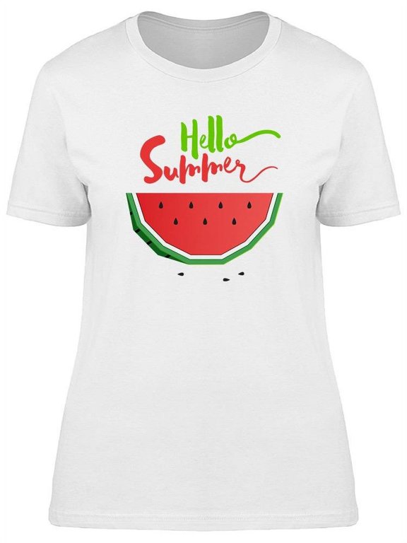 Slice Watermelon Hello Summer Tee Women's -Image by Shutterstock