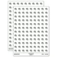 thumbnail image 1 of Slice of Cake 200+ Round Stickers - White - Gloss Finish - 0.50" Size, 1 of 3