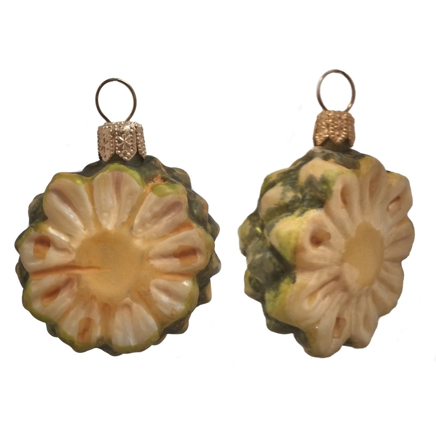 Pinnacle Peak Slice of Pineapple Glass Christmas Ornament