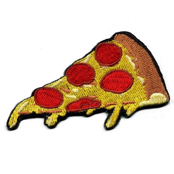 Slice of Pizza Iron On Embroidered Patch