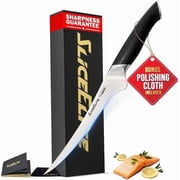 SliceElite SE Series 7-Inch Fillet Knife for Fish and Meat, VG10 Core San Mai Steel