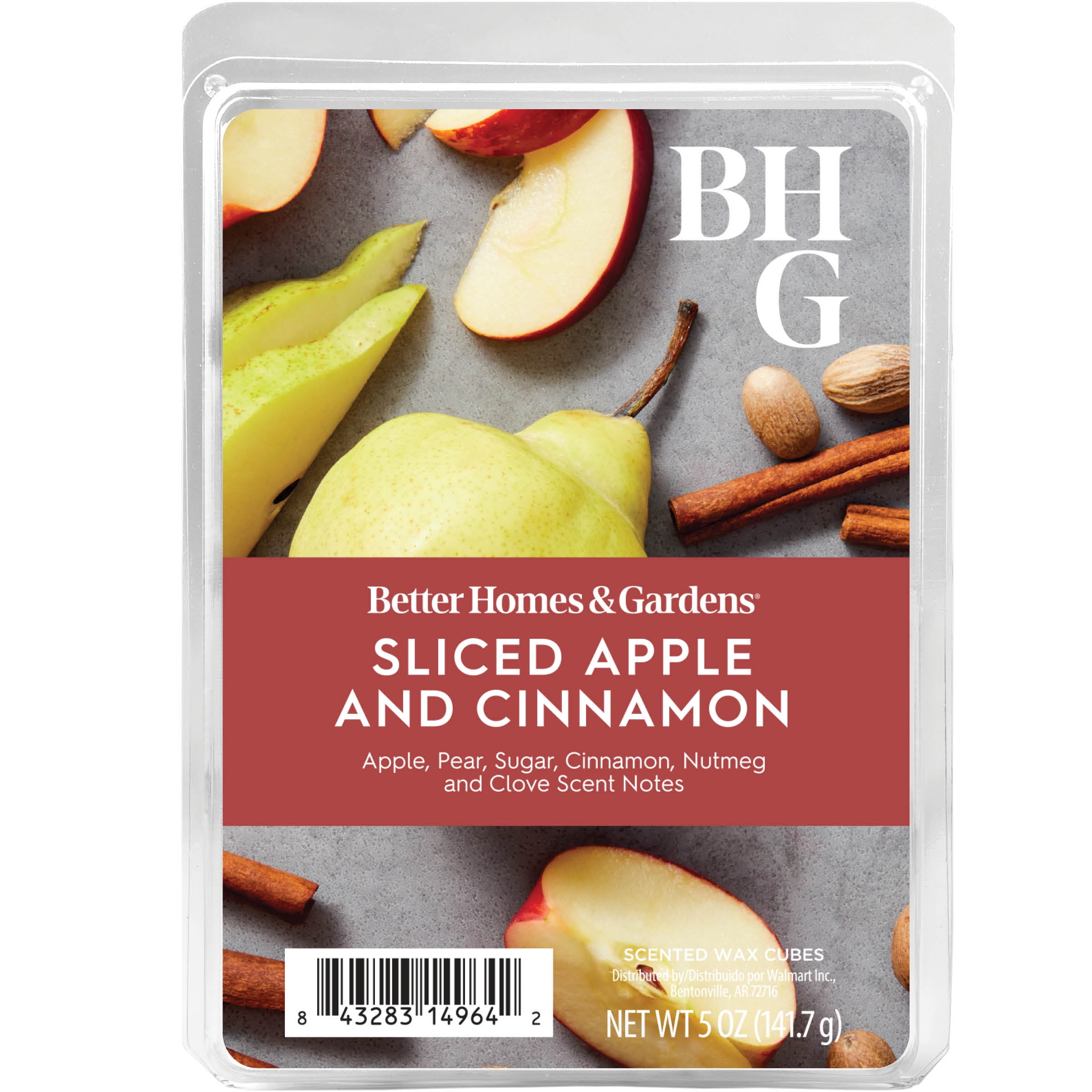 Better Homes & Gardens Sliced Apple Cinnamon Scented Wax Melts, 5 oz Value Size