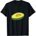 thumbnail image 1 of Sliced Avocado T-Shirt men and women can wear, black, white, gifts, 1 of 4