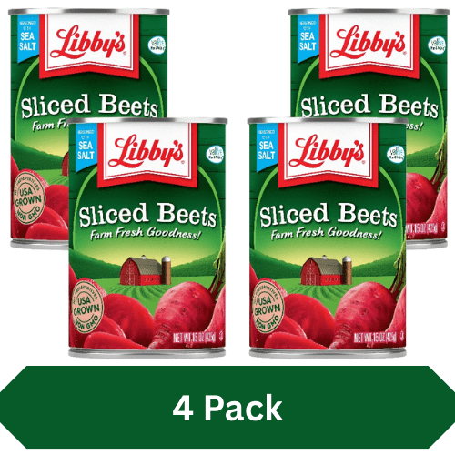 Sliced Beets, Canned Vegetables, 15 oz (4 Pack)
