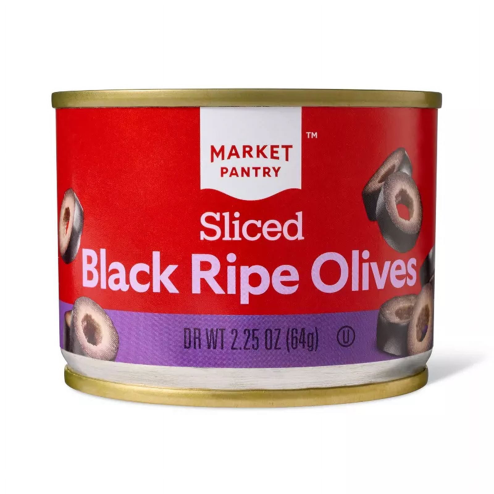 Sliced Black Ripe Olives 2.25oz (Pack of 4)