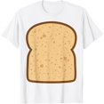 thumbnail image 1 of Sliced Bread Toast Matching Shirts DIY Halloween Costume T-ShirtMen's and women's pure cotton short-sleeved shirts, 1 of 7