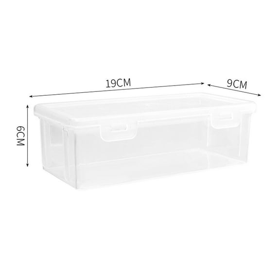 Sliced Cheese Container for Fridge, Kitchen Transparent Sealed Storage Tank, Cow Cheese Slice Holder, Plastic Fruit Vegetable Storage Box with Lids, Spice Storage Box, for Avoid Humidity