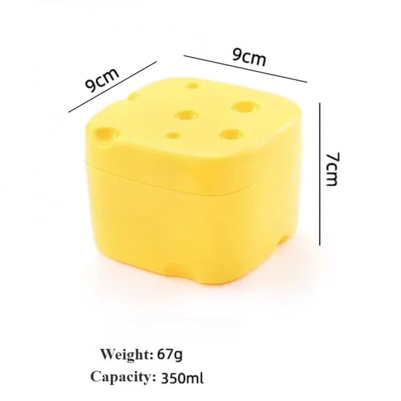 Sliced Cheese Storage Container Plastic Butter Block Lid Box Cheese Slice Saver with Holder Flipped Sliced Cheese Storage Box