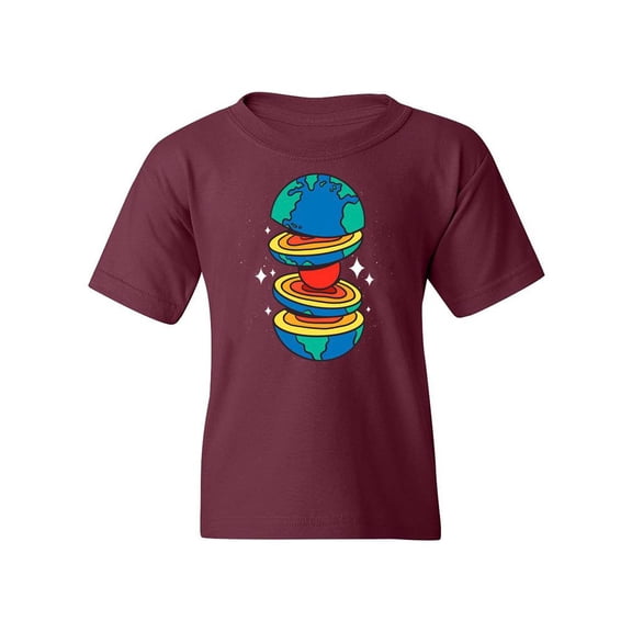 Sliced Earth T-Shirt Juniors -Smartprints Designs,  x-Small