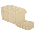 thumbnail image 1 of Sliced Loaf of Bread Wood Shape Unfinished Piece Cutout Craft DIY Projects - 4.70 Inch Size - 1/8 Inch Thick, 1 of 1