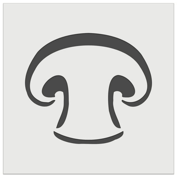 Sliced Mushroom Food DIY Cookie Wall Craft Stencil - 4.5 Inch