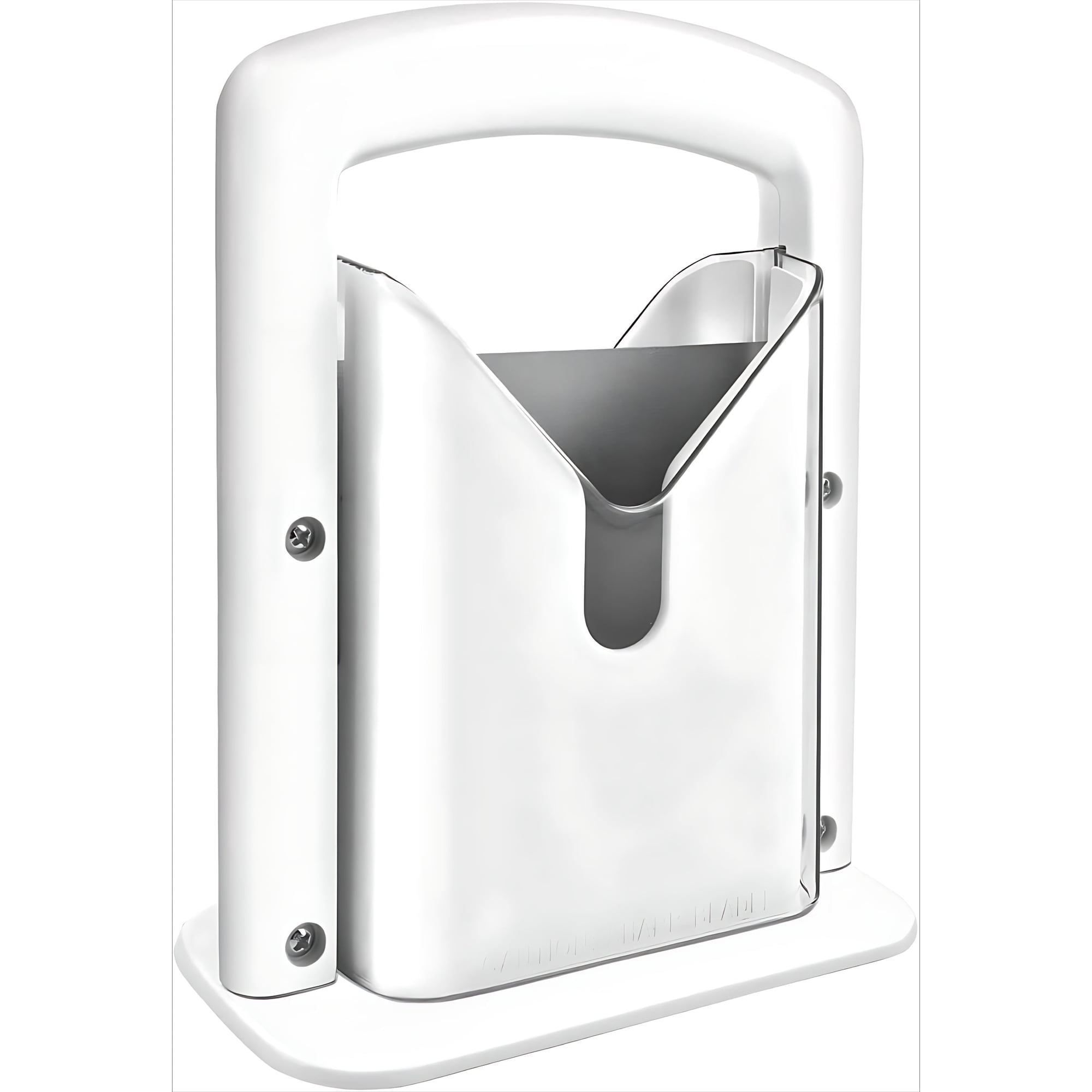 Slicer,Perfect for Bagels, Safe Grip, Guillotine Cutter, Safety Shield, Stainless Steel (white)