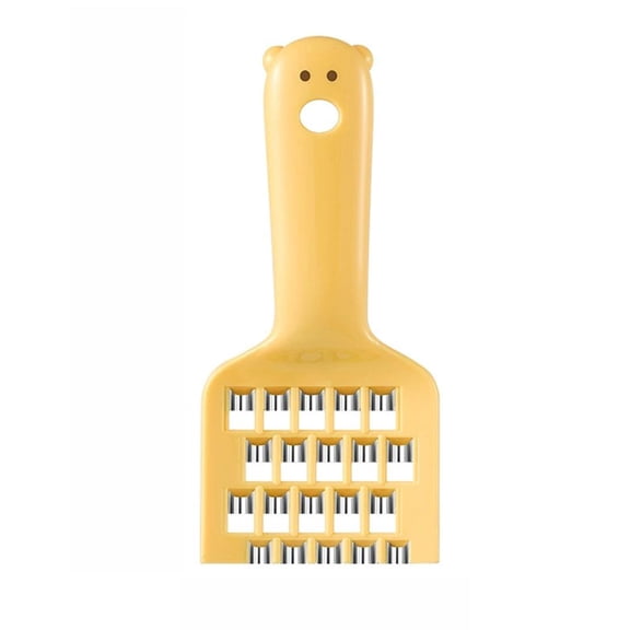 Mini Mandoline Slicer, Vegetable Chopper with Container, Ginger Garlic Grater, Handheld Kitchen Tool - Yellow