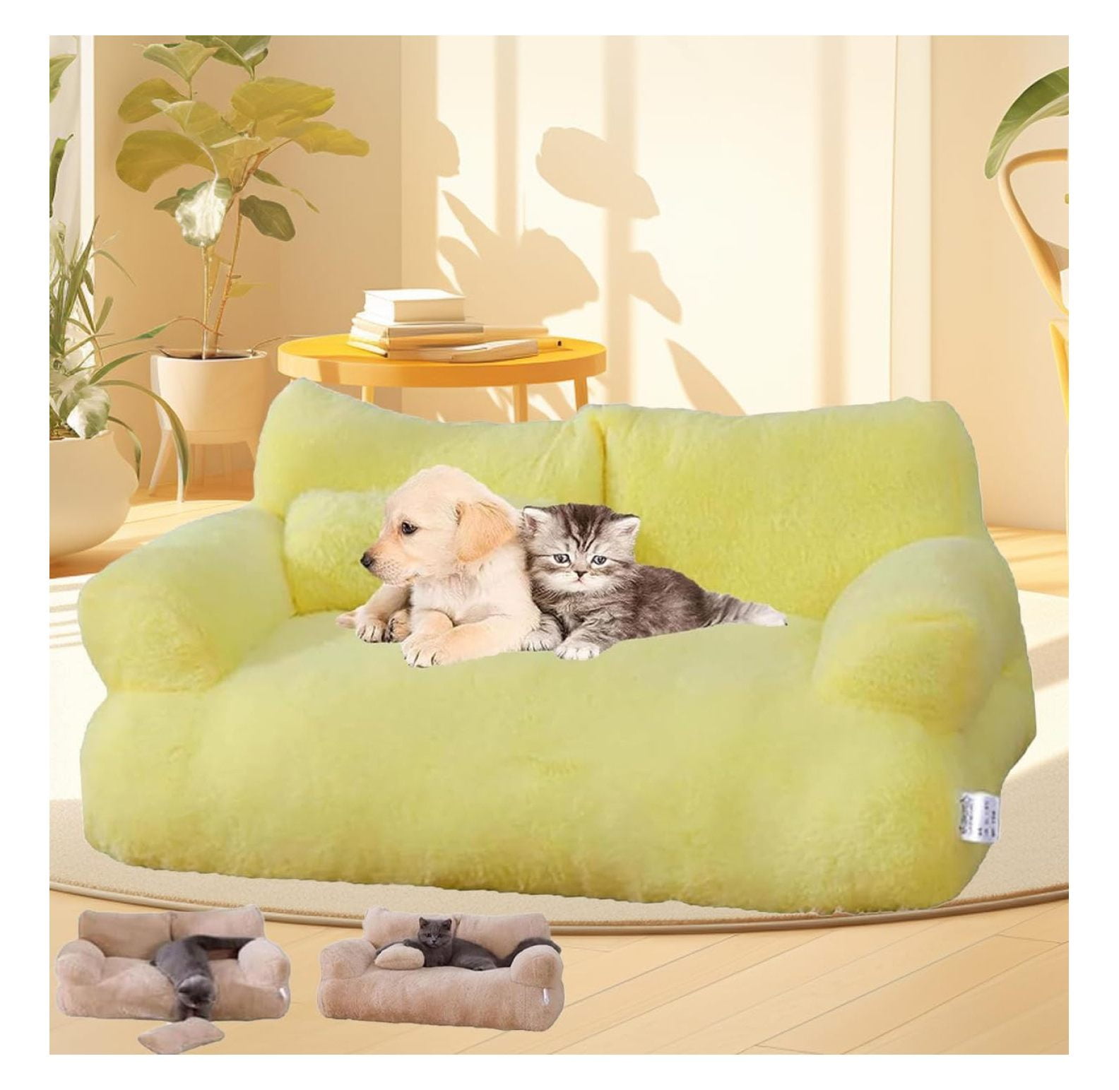Slicier Calming Pet Sofa, Soft Calming Cat Sofa Beds, Calming Pet Sofa