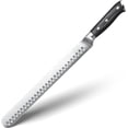 thumbnail image 1 of Slicing Carving Knife, 12 inch Brisket Knife for Meat Cutting, BBQ, Turkey – Razor Sharp High Carbon Stainless Steel Knives, Full Tang, Ergonomic Handle, Professional Chef's Knives, 1 of 4