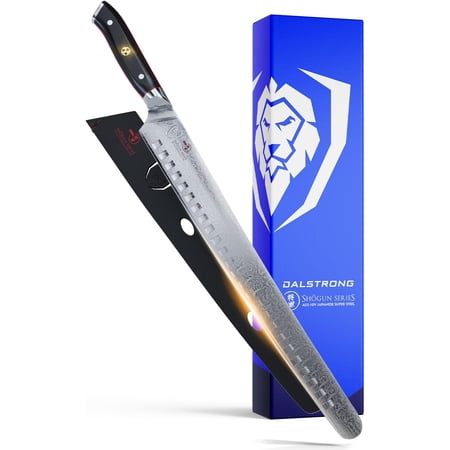 Slicing Knife - 14 inch - Extra Long Slicer Knife - Shogun Series Elite - Japanese AUS-10V Super Steel - Vacuum Treated - G10 Handle - Carving Slicer BBQ, Brisket Gift Knife- Sheath Included