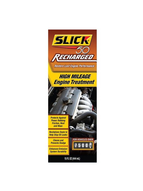 ReCharged High Mileage Engine Treatment Automotive Additive, 10W-30 Motor Oil, 32 Ounce