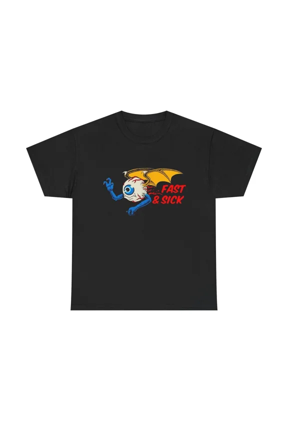 Slick And Fast Retro Racing Style Graphic Cotton Unisex T-Shirt up to size 5XL