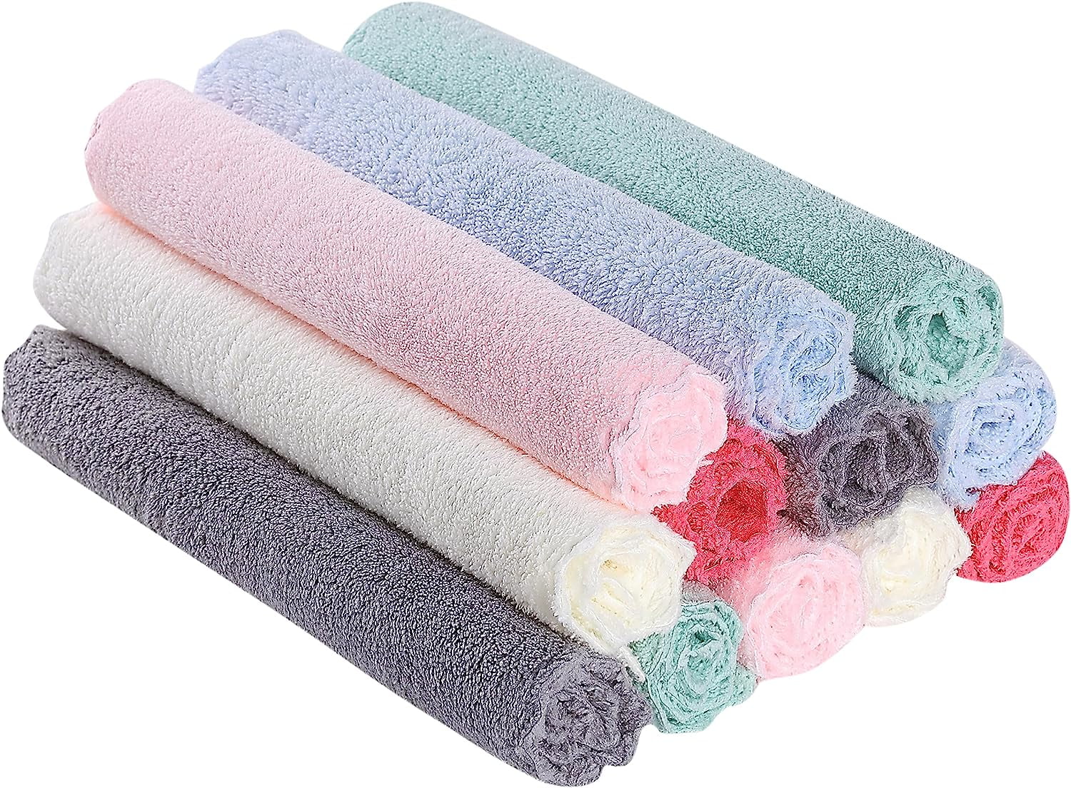 Small Gauze Washcloth / Newborn Washcloth / 7X7 MULTIPLE COLORS AVAILABLE
