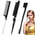 thumbnail image 1 of Slick Back Hair Brush, Edge Brush, Rat Tail Comb, for Edge&Back Brushing, Combing, Slicking Hair, 1 of 5