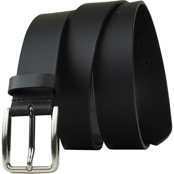 Slick City Leather Belt by Nickel Zero® - Hypoallergenic, Nickel Free Dress-Casual Leather Belt