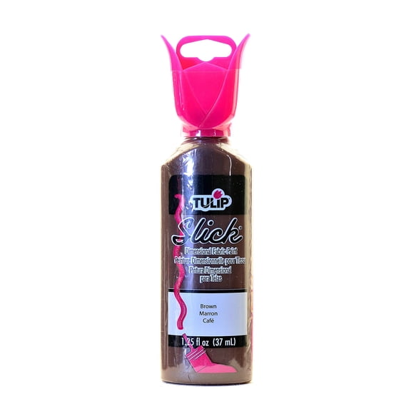 Slick Dimensional Fabric Paint brown, 1 1/4 oz. (pack of 6)