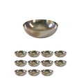 thumbnail image 1 of Slick Iron Bowl, Round Iridescent Decorative Metal Bowl for Fruit, Pack of 12, 1 of 7