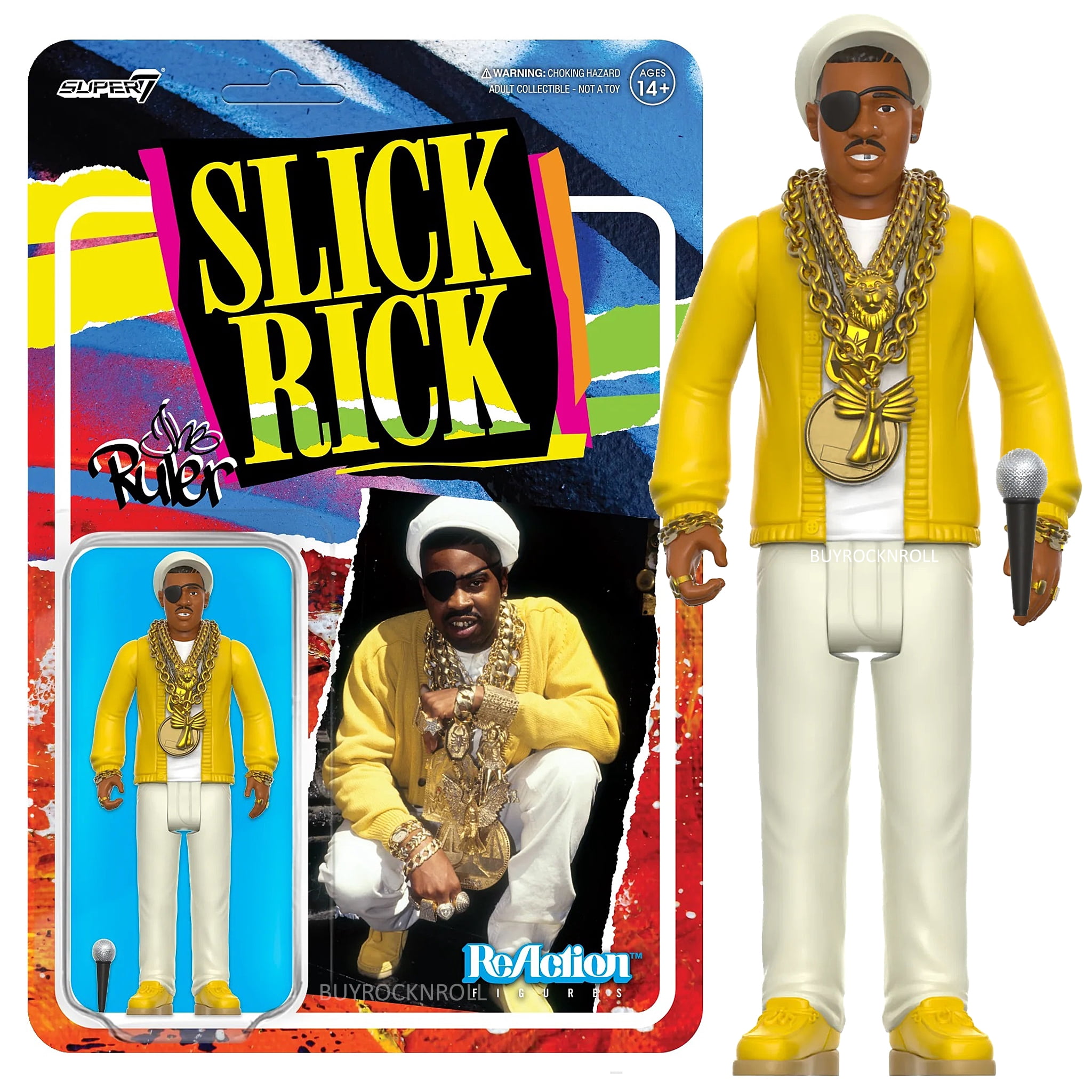 Rick De Ruler Slick Rick Collectible 2022 Handpicked Super7 The Ruler Reaction Figure ...
