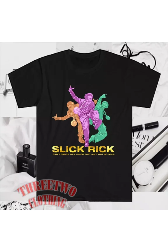 Slick Rick Men's Black Size S to 5XL