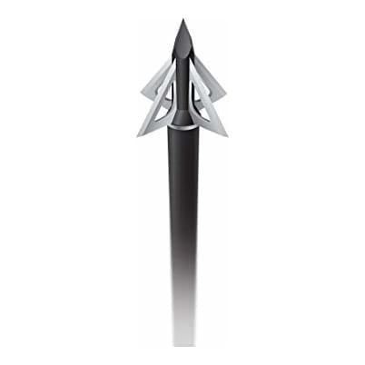 Slick Trick Magnum 125gr Broadhead 4-Pack, 2.25" Cutting Diameter, 1.125" Blades, Steel Ferrule, Alcatraz Bladelock System, Extreme Penetration (15ST125M)