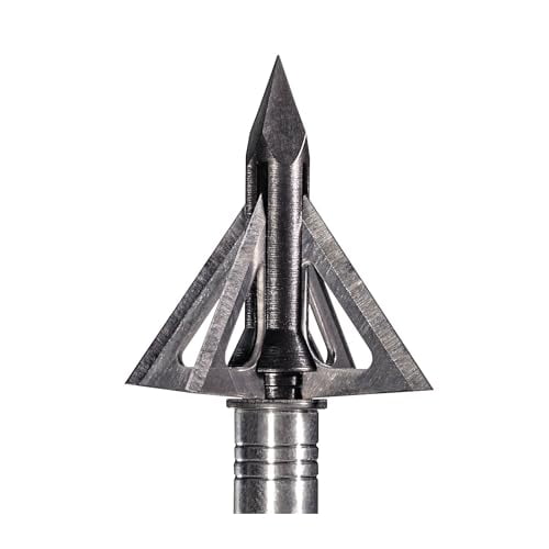 Slick Trick Magnum 100gr Pro Series Broadheads, 100% Stainless Steel, 1 1/8" Cutting Diameter, .035" Blade Thickness, Corrosion-Resistant, Fixed Blade Design (17STPRO3100M)