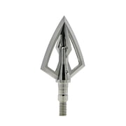 Slick Trick Revival 100 Grain Broadheads 3-Pack, 1 1/8 Cutting Diameter, 420 Stainless Steel, Fixed Double Bevel Blade, 4.8 Cutting Surface 23STRVVL