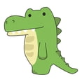 thumbnail image 1 of Slick Woody's 30" Alligator Vinyl Underwater Pool Mat Tattoo in Green, 1 of 3