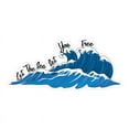 thumbnail image 1 of Slick Woody's 30" Let The Sea Set You Free Underwater Pool Mat Tattoo in Blue, 1 of 3