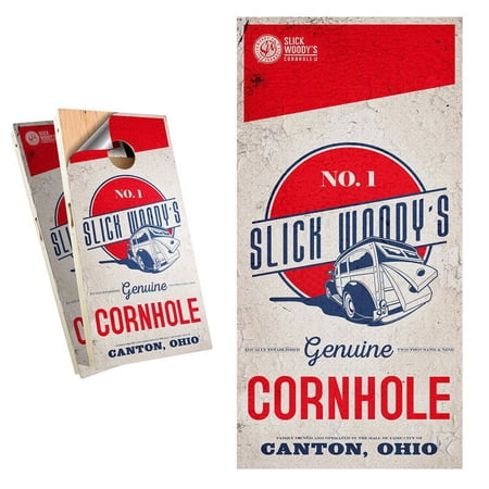 Slick Woodys Americana No 1 Cornhole Board Wrap Set