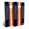 thumbnail image 1 of Slick Woody's Backyard Chicago Football Cornhole Board Set in Multi-Color, 1 of 2