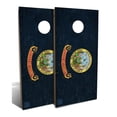 thumbnail image 1 of Slick Woody's Backyard Idaho State Flag Cornhole Board Set in Blue/Gold, 1 of 2