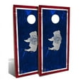thumbnail image 1 of Slick Woody's Backyard Wyoming State Flag Cornhole Board Set in Blue (8 Bags), 1 of 2