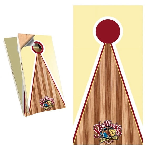 Slick Woody's Pyramid Vinyl Cornhole Board Wrap Set in Multi-Color
