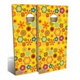 thumbnail image 1 of Slick Woody's Regulation 70S Colorful Flowers Cornhole Board Set in Yellow, 1 of 2