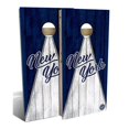 thumbnail image 1 of Slick Woody's Regulation New York Triangle Cornhole Board Set in Navy/White, 1 of 2