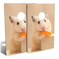 thumbnail image 1 of Slick Woody's Tailgate Hamster Wood Cornhole Set with 8 Bags in Multi-Color, 1 of 1