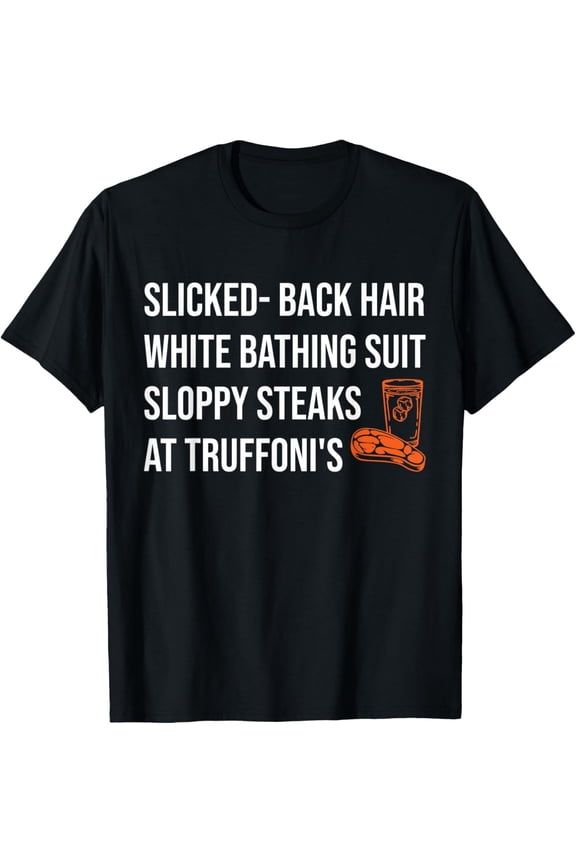 Slicked- Back Hair White Bathing Suit Apparel MerryChristmas T-Shirt mens t shirt,black,women,funny,misfits,men,journey