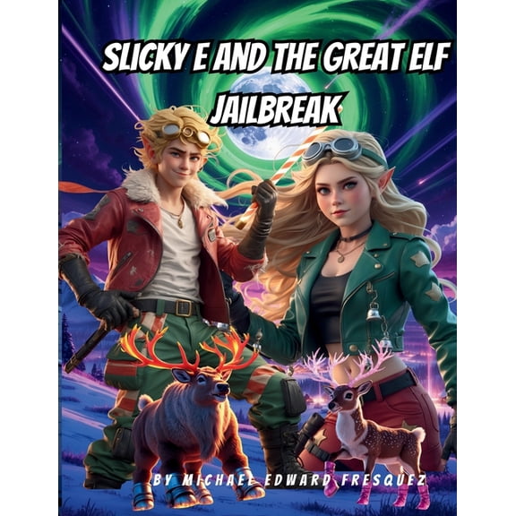 Slicky E and the Great Elf Jailbreak: A North Pole Adventure with Rocket Reindeer and Evil Toys, (Paperback)