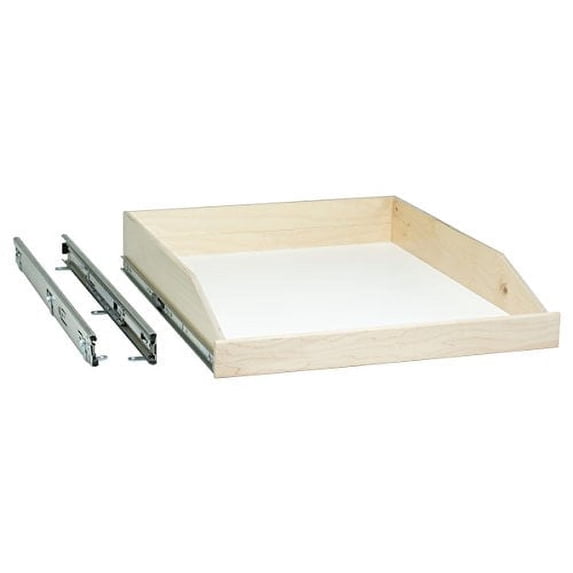 Slide-A-Shelf Made-To-Fit Slide-Out Shelf 22"W x 19.5"D Maple Full Extension