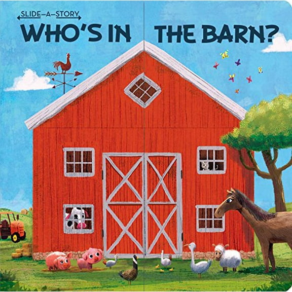 Pre-Owned Slide-A-Story: Who's in the Barn? (Board book) 1684121477 9781684121472