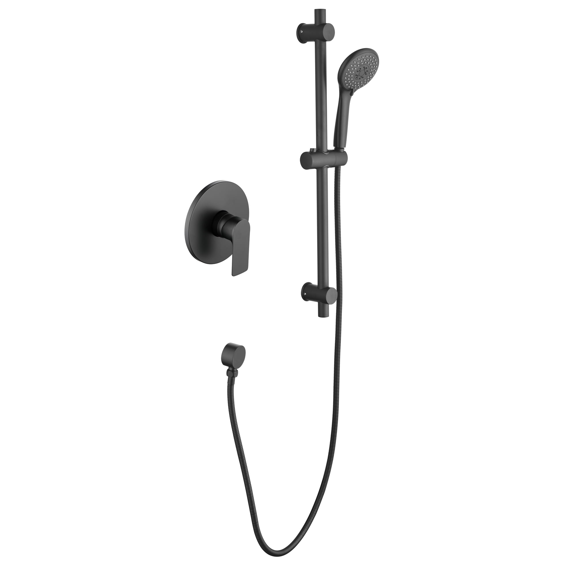 Slide Bar Shower Faucet Set, Shower Combo Set with Roughin Valve